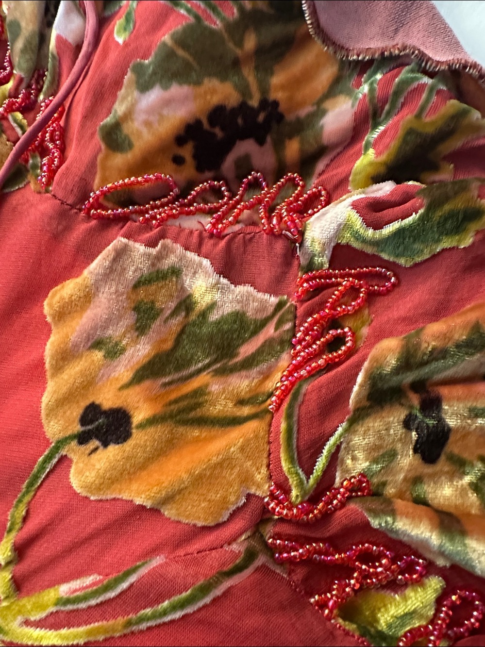 Vintage y2k Betsey Johnson Velvet Burnout Fairy Dress 10 - Picture 3 of 12